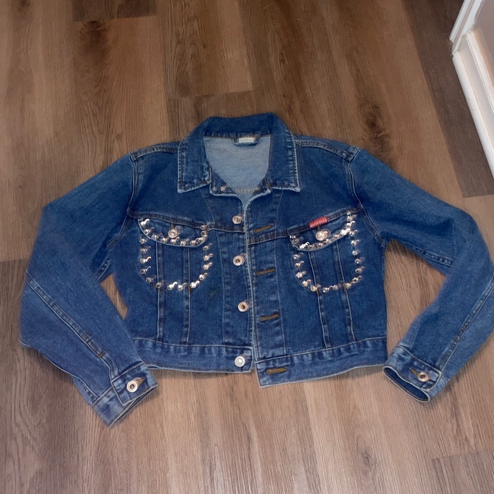 Invisible Jean jacket, size large - Picture 5 of 8